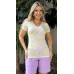  034275 - Blusa Ramany Estampada Geométrico Suave 